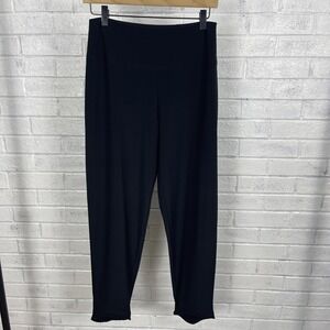 Sympli Canada Black Jersey Crop Pants Womens‎ Size 10 Stretch Minimalist